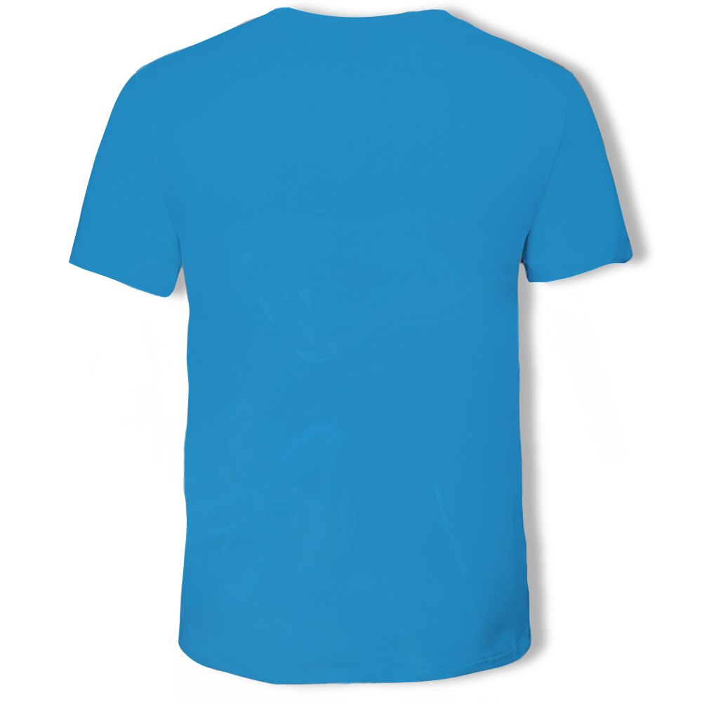 3D Summer Fashion  Two-Piece Men's Short-Sleeved T-shirt- Multi-A M