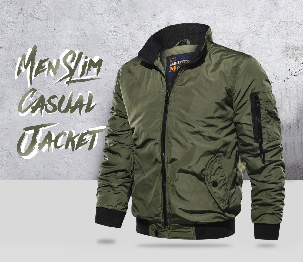 Spring And Autumn Young Men Slim Casual Jacket Spring And Autumn Young Men Slim Casual Jacket