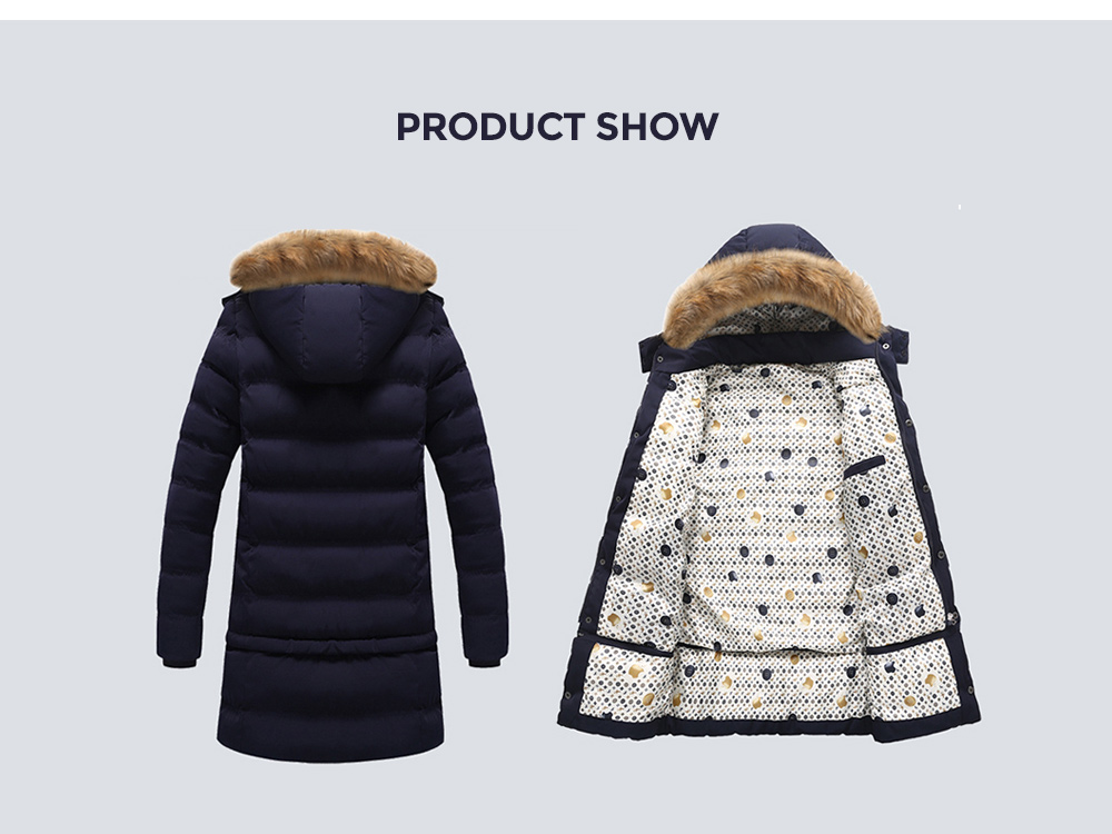 Winter Men's Long Thick Cotton Coat show
