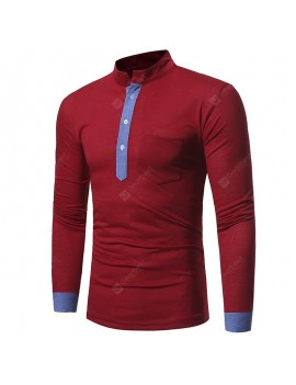 Men Casual Slim Long Sleeve T-Shirt