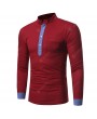 Men Casual Slim Long Sleeve T-Shirt