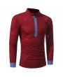 Men Casual Slim Long Sleeve T-Shirt