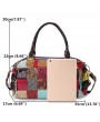 Women Bohemian Large Capacity Genuine Leather Handbags Patchwork Handmade Crossbody Bags