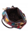 Women Bohemian Large Capacity Genuine Leather Handbags Patchwork Handmade Crossbody Bags