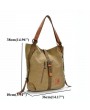 Women Canvas Casual Multifunctional Microfiber Leather Large Capacity Handbag Shoulder Bags Backpack