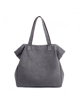 Women Casual Durable Canvas Handbag Large Capacity Shoulder Bag