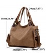 Women Large Capacity Canvas Casual Handbag Shopping Travel Shoulder Bags