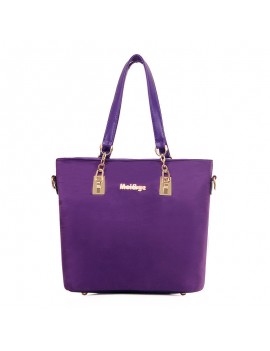 Women Plain Nylon Six-piece Set Handbag Shoulder Bag Clutch Bag
