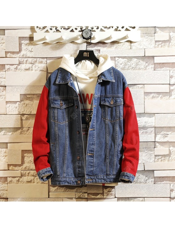 Autumn and Winter Youth Men's Casual Denim Jacket