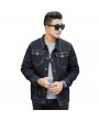 Large Size Men's Fall And Winter Men's Denim Jacket Simple Solid Color Wide Prednisone Plus Fertilizer To Increase The Denim Jacket