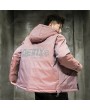 Fall And Winter Clothes Men's Casual Cotton Hooded Winter Thick Solid Color Collarless Loose Coat Handsome Teen