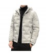 Men's Cotton-padded Clothes Autumn And Winter Fashion Hooded Padded Collar Korean Slim Trend Of Cotton-padded Jacket Casual Jacket