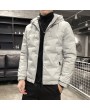 Men's Cotton-padded Clothes Autumn And Winter Fashion Hooded Padded Collar Korean Slim Trend Of Cotton-padded Jacket Casual Jacket