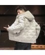Men's Cotton-padded Clothes Autumn And Winter Fashion Hooded Padded Collar Korean Slim Trend Of Cotton-padded Jacket Casual Jacket
