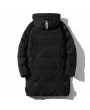 Men's Cotton-padded Coat Winter Fashion Hooded Thick Warm Coat Long Padded Coat