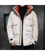 Men's Padded Winter Jacket Warm Korean Version Of Casual Loose Cotton Hooded Frock Coat Japanese