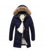 Men's Thick Cotton Coat Hooded Warm Down Jacket