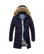 Men's Thick Cotton Coat Hooded Warm Down Jacket